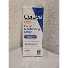 Cerave 3 PACK CeraVe AM Facial Moisturizing Lotion 3oz w/SPF 30 Oil-Free EXP 2026