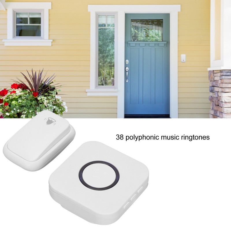 Long Distance Wireless Doorbell Self Powered Waterproof Door Bell Pager