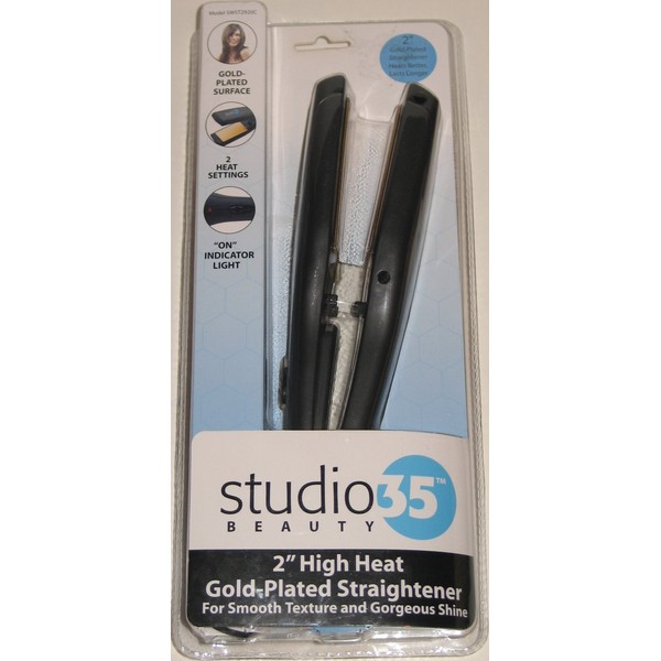 Studio 35 2" High Heat Gold-Plated Straightener