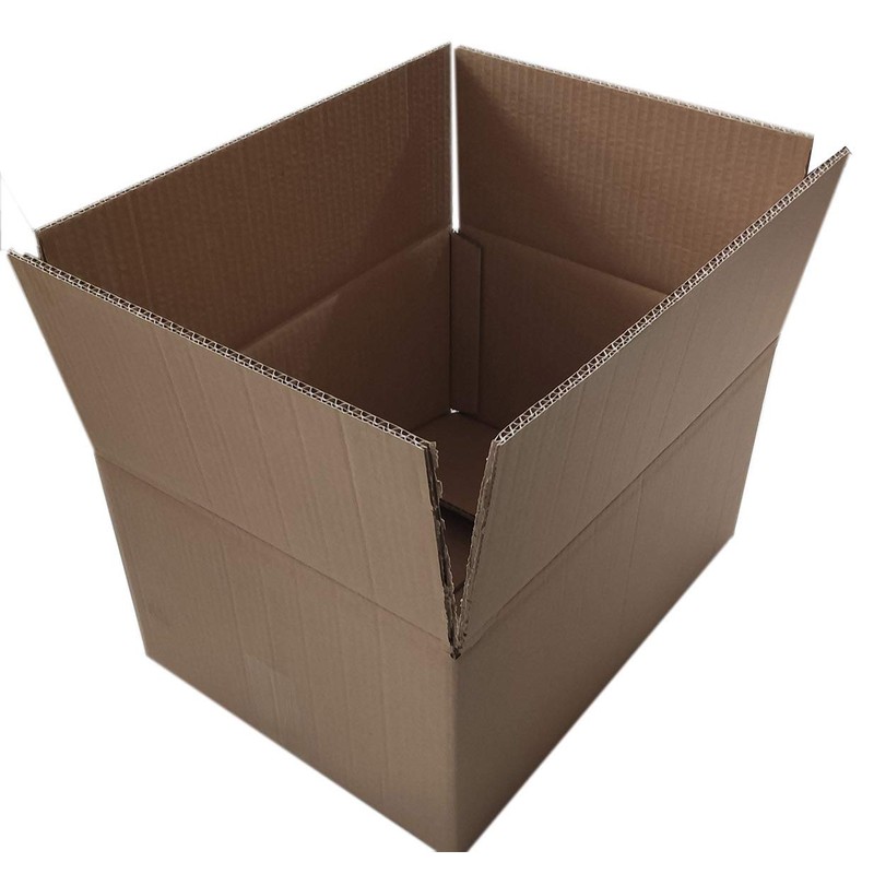 10 Double Wavy Folding Cardboard Boxes 400 x 300 x