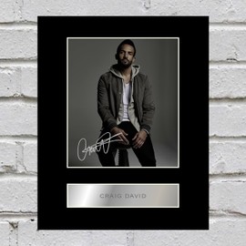Craig David Signed Mounted Photo Display