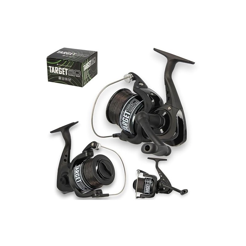 TARGET 50 Coarse Fishing Reel + 10lb Line Angling Pursuits