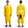 ELEBOX Waterproof Apron Smock with Long Sleeves, Safety lab Aprons