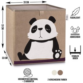 Lifeney Children's Storage Box I Practical Storage Box for Any Nursery I Kids Play Box Cute Toy Box I Basket for Storage of Kids Toys