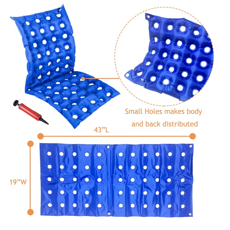Bedridden Inflatable Seat Cushion Anti-Bedsore Wheelchair Air Seat Pad with