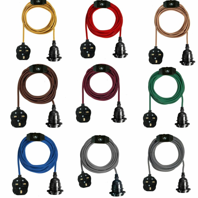 LEDSone Industriële Hanging Lamp Set, E27 Hanging Lamphouder, 4 Metre