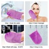 PHOGARY Pack of 8 Bath Mitten Gloves for Washing Lace,