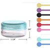yueton?10 Empty Clear Boday Multi Color Top Lid Plastic Sample