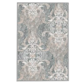 H.VERSAILTEX Bathroom Rugs Boho Damask Bath Rug 2x3 Washable Rug Indoor Entryway Vintage Rug Multi Print Retro Distressed Carpet Foldable Rug Lightweight Bathroom Kitchen Living Room Bedroom