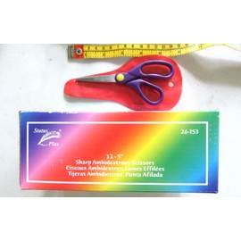 Status Plus 5" Embroidery - Craft - School LEFT or RIGHT Hand SCISSORS Ambidextrous