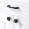 KNOKLOCK 10 Pack 3 Inch(76mm) Kitchen Cabinet Handles Matte Black