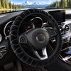 Luxury Plush Steering Wheel Cover, Soft Short-Fur Winter Car Steering