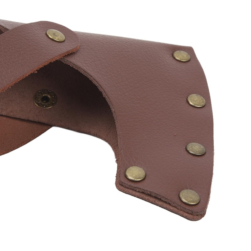 Axe Sheath, Hatchet Sheath, PU Leather, Metal, Lightweight, Portable, Axe