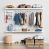 Forbena White Floating Shelves for Wall 36 Inches Long, Modern