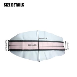 GWH Universal Motorcycle Seat Cover Non-Slip Suitable Rubber Striped Seat Covers Soft for YZ125 YZ250 YZ450F WR250F WR450F WR400F XTZ125 YZ WR TTR 125 250 Dirt Pit Bike Off Road Motorbike (Red)