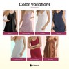 Vimare Women's Satin Half Slip Beautiful Silhouette Inner Cami Dress,
