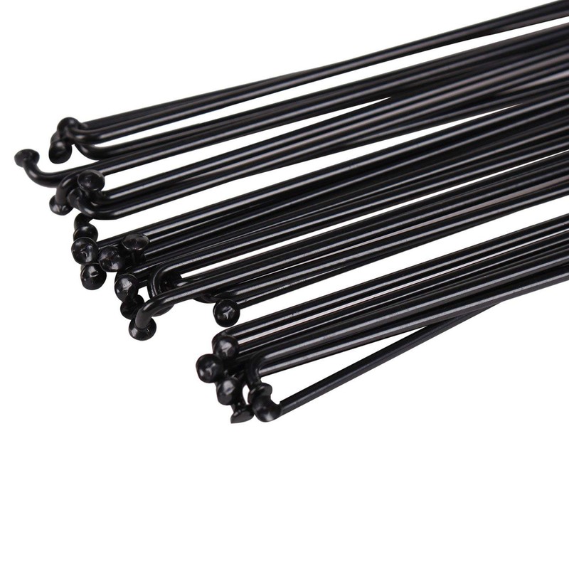 SENQI 36pcs 14G J Bend Bicycle Steel Spokes 170mm-290mm W/Nipples