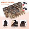 XDhair Clip in Hair Extensions 120g 22 Inch 6pcs Balayage