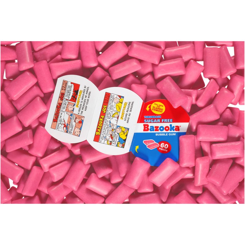 Bazooka Sugar Free Easter Bubble Gum - 60 Count To