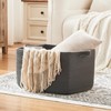 OIASKET Large Toy Basket, Rectangle Woven Rope Storage Basket for