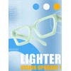 VISOONE Enhanced Version Rectangle Chic Preppy Look Blue Light Blocking