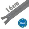 MARARDI [Pack 5] Zippers [Grey] Nylon [16 cm] Sewing and