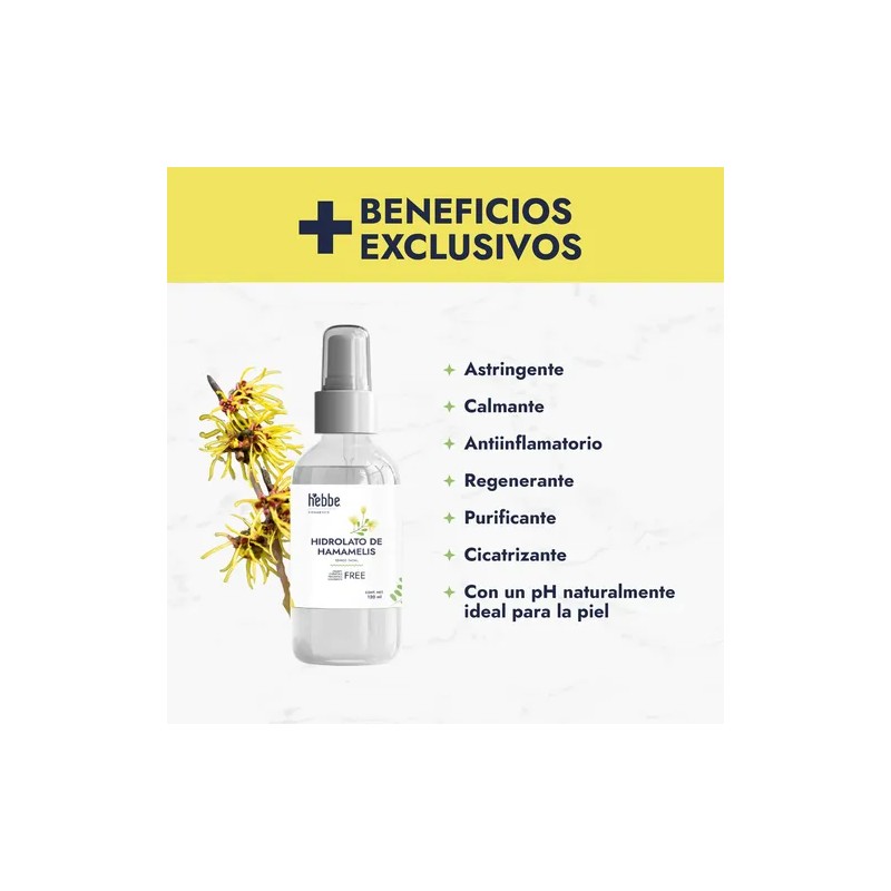 Hidrolato De Hamamelis 100% Natural Facial Y Corporal 120ml