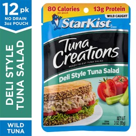 StarKist Tuna Creations Deli Style Tuna Salad - 3 oz Pouch (Pack of 12)