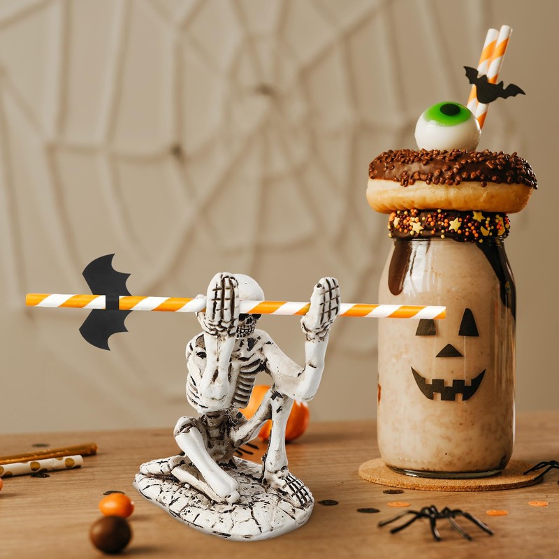 NUOLUX Pen Holder, 1 Pen Holder, Halloween, Decoration, Skull, Skeleton