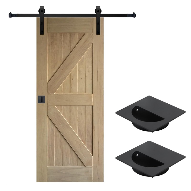 Geesatis 2 Pcs Recessed Door Handles Finger Pulls Handles Cabinet