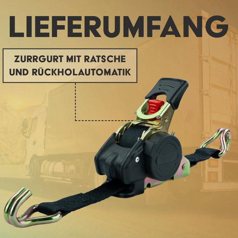 MCS Cargo Security Automatic Lashing Strap 200016001 Load Securing Strap