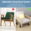 Ezprotekt Adjustable 2 Inch Chair Risers with Screw Clamp, Heavy