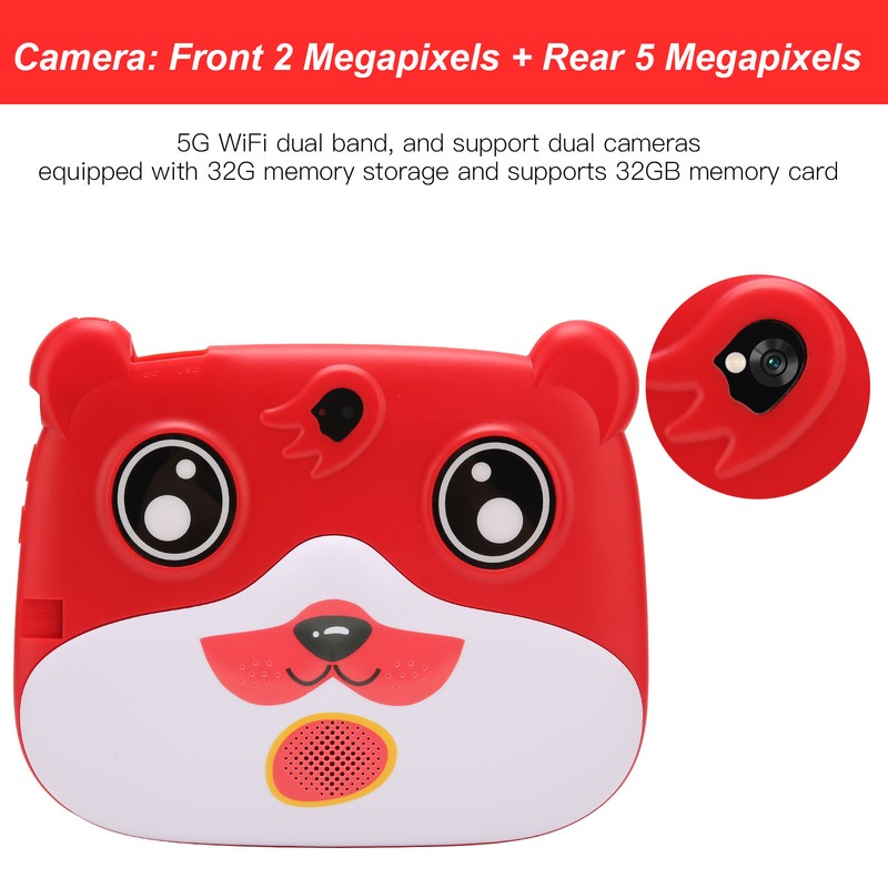 7 Inch Kids Tablet Cartoon Bear Shape 2G RAM 32G