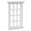 iLAND 1/12 Scale Accessories of Dollhouse Windows 2pcs White Solid
