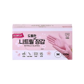 New Lab Thick Nitrile Gloves 100 sheets M / 뉴랩 도톰한 니트릴 장갑 100매 M