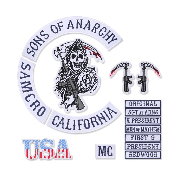 Large Sons of Patch Anarchy Biker SOA Set – 15-Piece