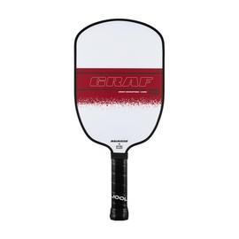 JOOLA GRAF Champion Pickleball Paddle, Agassi Shape with Extended Sweet Spot, Sandblasted Surface Increases Spin and Control, UPA-A Certified, USAP Certified, NFC Chip Enabled, 12mm
