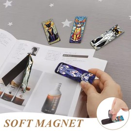 PYEUIFT 10 Stück Magnetische Lesezeichen Kinder, Magnetische Lesezeichen Kinder Tiere Lesezeichen Kleine Geschenke für Schüler, Junge, Mädchen, Buchliebhaber Magnetische Seiten Markierungen