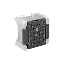 SMALLRIG Mount Plate for Zoom F3 Recorde with 1/4"-20, 3/8"-16 Thread Holes, Positioning Hole for ARRI, with Velcro Fasteners, Storage Bag, for Attaching Microphone Mounts - MD4883