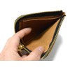 [W7] Handmade Tochigi Leather Coin Case Made in Japan Tanned