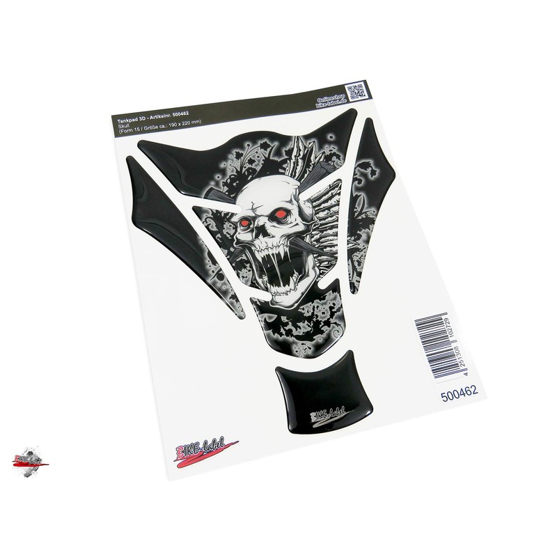 BIKE-label Tankpad Skull Red Eye Compatible with Kawasaki Z1000-500462VA