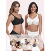 OXYIBRAS Wireless Bras for Women No Underwire Mesh Crossover Bra