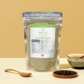 (경북고향장터 사이소)소화푸드 쥐눈이콩 검은깨 선식 가루 500g (Saiso Gyeongbuk Hometown Market) Digestive Food Mouse-Eye Beans Black Sesame Grain Powder 500g