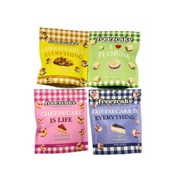 Best Sellers Sampler | Freezcake Ultra-Dried Cheesecake Bites | Blueberry | Key Lime | Banana | Strawberry | Viral Snack Bundle | No Plate No Fork No Mess