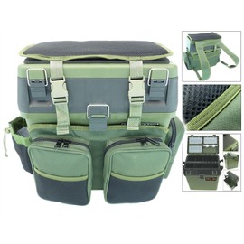 COMPLETE STARTER BEGINNER SEA FISHING KIT SET ROD REEL SEAT BOX & RUCKSACK NET