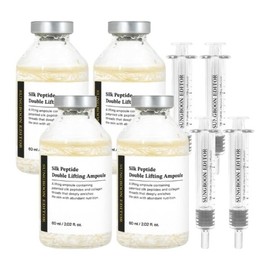 Ingredient Editor Silk Peptide Melting Thread Double Lifting Ampoule 60ml / 성분에디터 실크 펩타이드 녹는실 더블 리프팅 앰플 60mlX4개 + 어플리케이터X4개