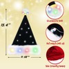 COMYLE Black Velvet Funny Light Up Christmas Hats - Suitable