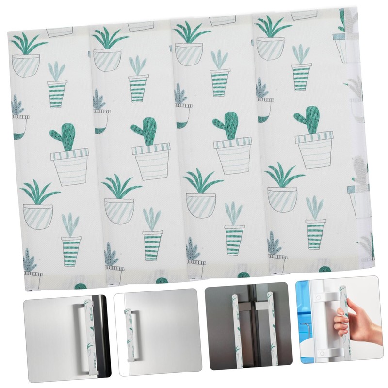 Hohopeti 4pcs Appliance Handle Covers for Fridge Freezer Stylish Protector