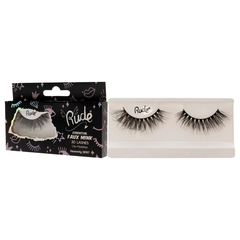 Rude Cosmetics Essential Faux Mink 3D Lashes - Heavenly Pair