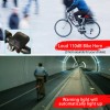 printerera USB Rechargeable LED Bike Light Set Headlight Taillight Caution